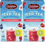 Celestial Seasonings Cold Brew Red, White & Blueberry Iced Tea Bags, 18 Count, Non-GMO