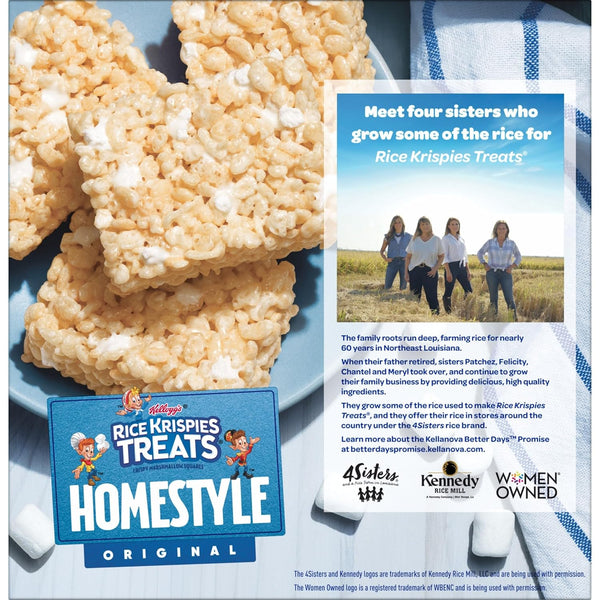Rice Krispies Homestyle Crispy Marshmallow Squares, 27.9oz Box, 24 Bars