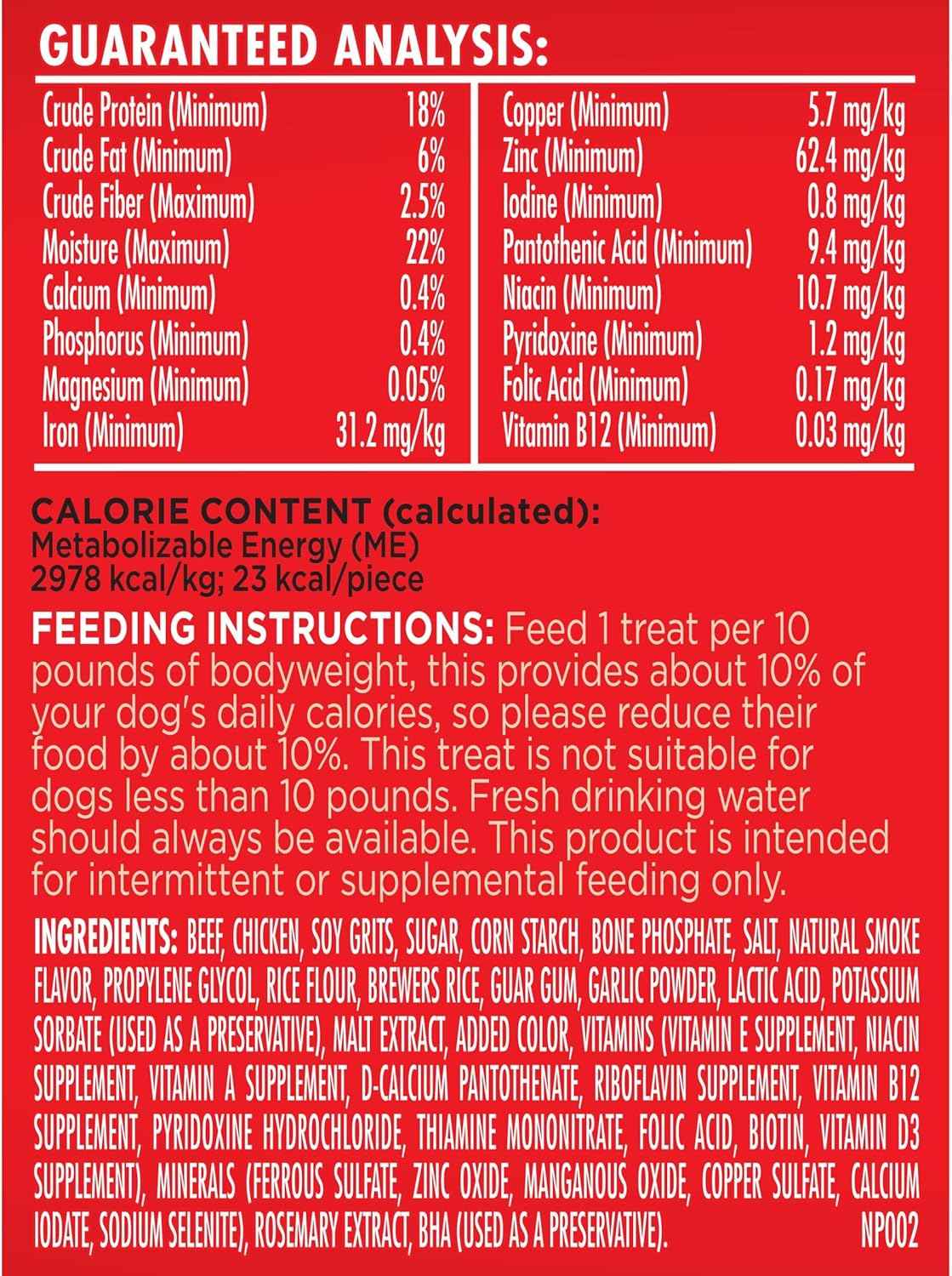 Milk-Bone Soft & Chewy Dog Treats, Beef & Filet Mignon Recipe, 25 Ounce