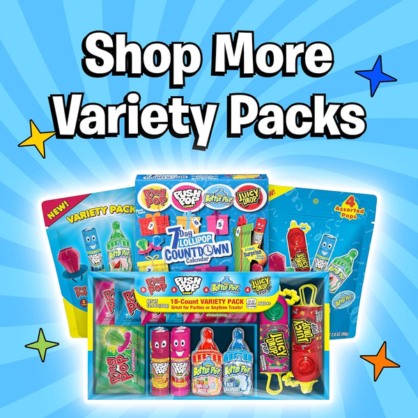 Bulk Assorted Lollipops Variety Pack, 18 Count, Individually Wrapped