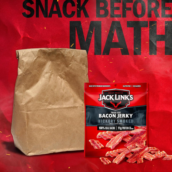 Jack Link's Hickory Smoked Bacon Jerky 2.5 oz Bag