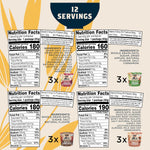 Quaker instant oatmeal express cups, 4 flavor variety pack, 1.76 oz, pack of 12