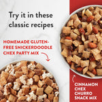 Cinnamon Chex gluten-free breakfast cereal, family size, 19.2 oz, whole grain, crunchy lattice squares
