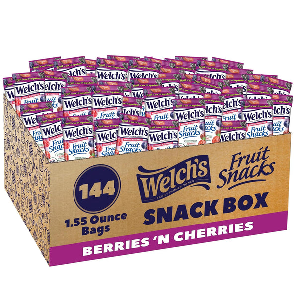 Welch's Fruit Snacks, Mixed Fruit, 40-count, 0.8 oz individual bags