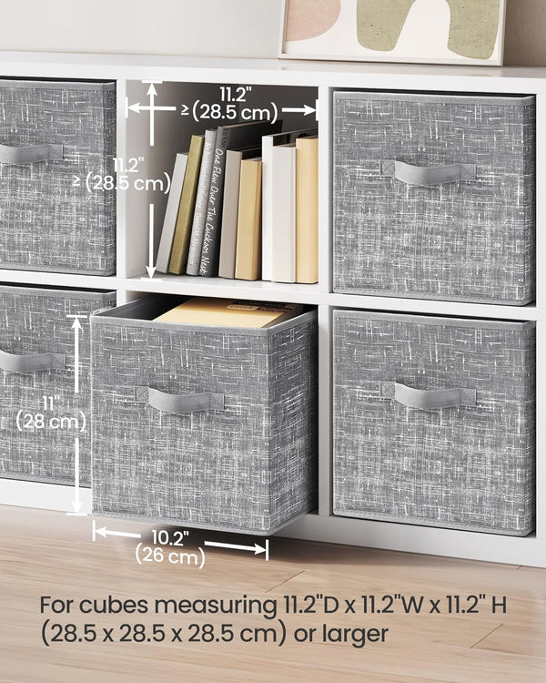 Storage Cubes for Closet Organization with Non-Woven Fabric and Double Handles