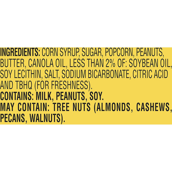 Snack box of caramel popcorn with peanuts, 3.5 oz, 12-pack