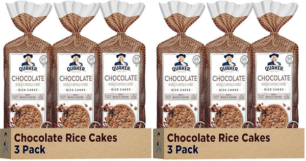 Quaker Large Rice Cakes White Cheddar 5.5 Oz Pack of 3