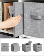 Storage Cubes for Closet Organization with Non-Woven Fabric and Double Handles