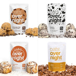Oats Overnight Dessert Variety Pack - High Protein, High Fiber Breakfast Protein Shake - Gluten Free Oatmeal, Non GMO High Protein Oatmeal - Salted Toffee, Chocolate Satin Pie & More Flavors (8 Pack)