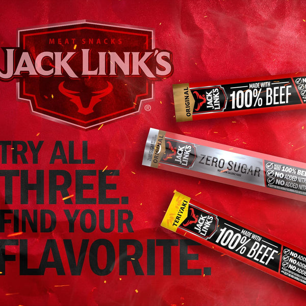 Jack Link's Beef Jerky Sticks Variety Pack, 20 Pack, 0.92 oz