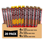 Jack Link's Beef Jerky Sticks Variety Pack, 20 Pack, 0.92 oz