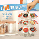 Two Rivers Coffee Flavored Coffee Pods Compatible with Keurig K Cup Brewers Variety Pack