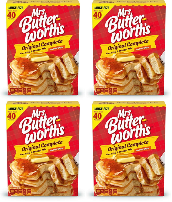 Mrs. Butterworth Pancake and Waffle Mix, 32 Ounce, Non-GMO, No Preservatives, Easy to Make, Great Source of Calcium