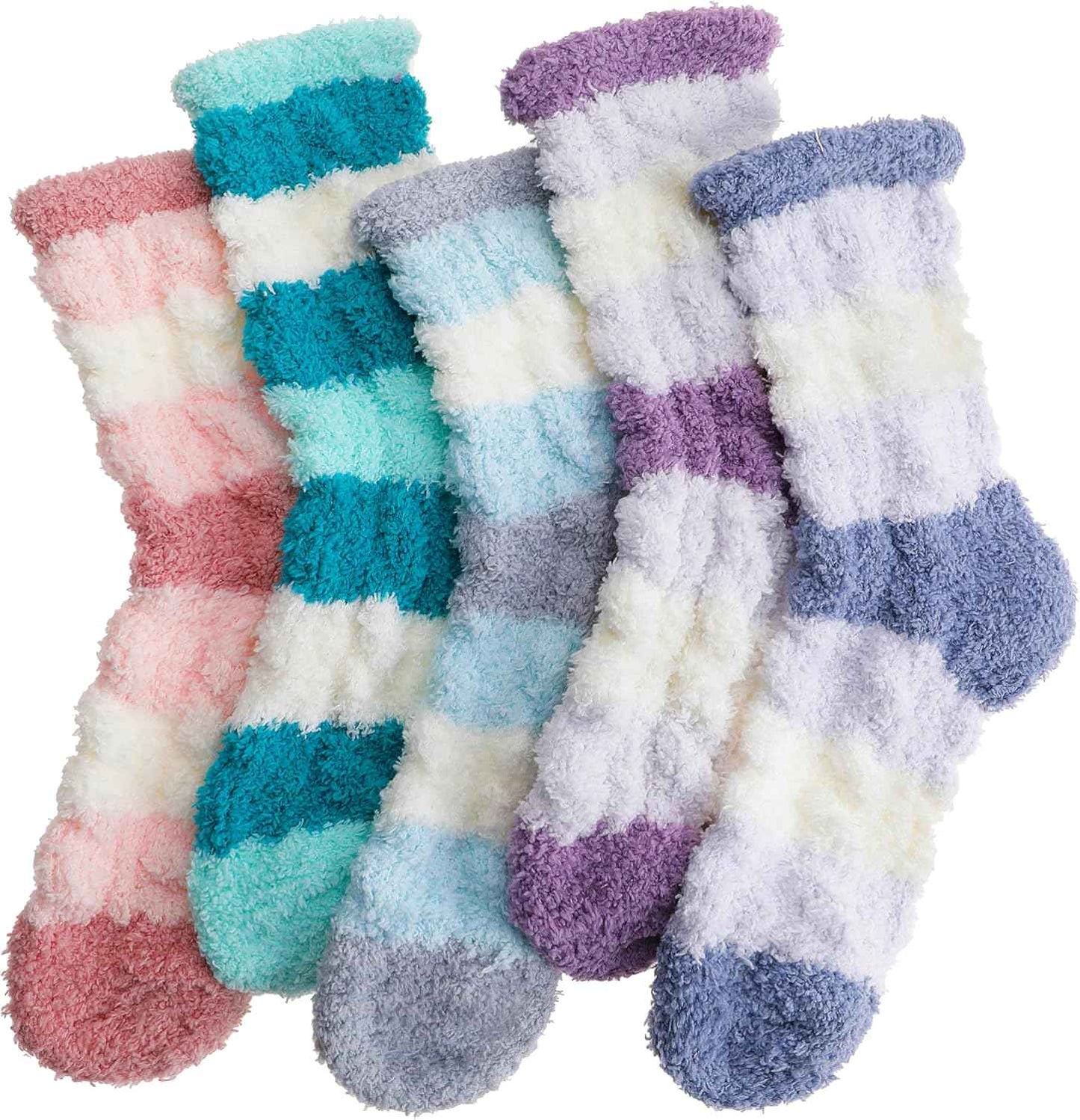 Anlisim Fuzzy Socks for Women, Soft Comfy Cozy Fluffy Thick Winter Warm Fleece Slipper Socks
