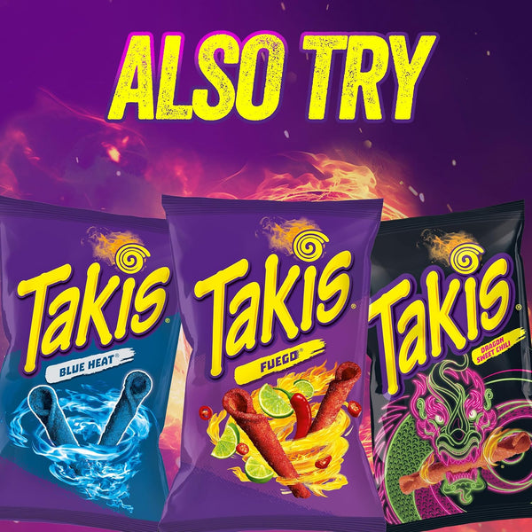 Takis 18 pc / 1 oz Variety Pack, Assorted Flavored Rolled Corn Tortilla Chips