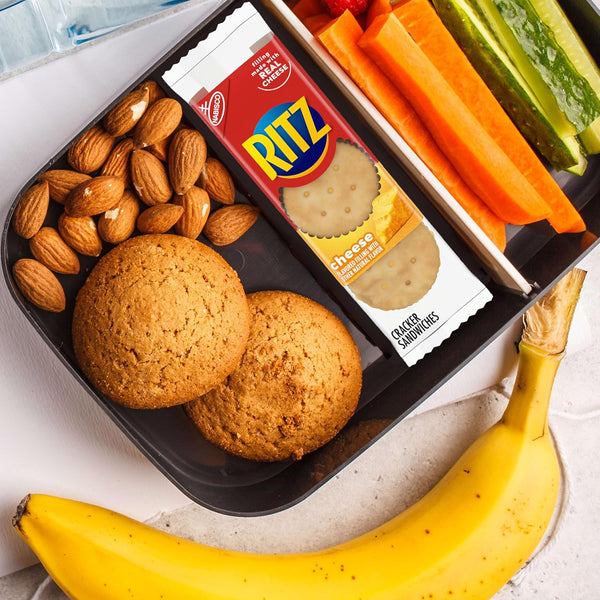 RITZ Peanut Butter and Cheese Sandwich Crackers Variety Pack, 32 Snack Packs