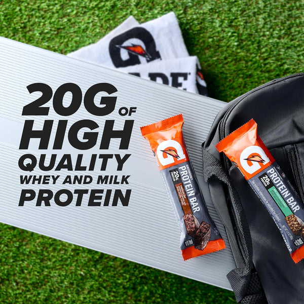 Gatorade Whey Protein Bars Cookies & Crème Pack of 12