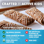Zbar Iced Oatmeal Cookie Soft-Baked Energy Snack Bars, 24 Pack, USDA Organic, Non-GMO, 12g Whole Grains