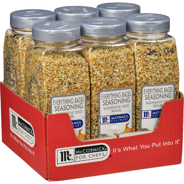 McCormick Culinary 21 oz Everything Bagel Seasoning Blend, Poppy Seed, Sesame Seed, Garlic, Onion, and Salt