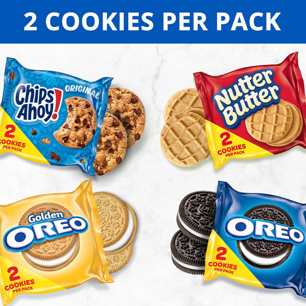 Bulk Cookie Variety Pack with OREO, CHIPS AHOY!, and Nutter Butter Snacks