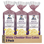 Quaker Large Rice Cakes White Cheddar 5.5 Oz Pack of 3