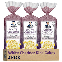 Quaker Large Rice Cakes White Cheddar 5.5 Oz Pack of 3