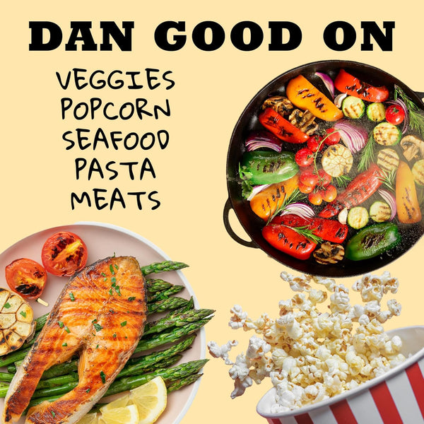 Dan-O's Outlaw Butter Dust Seasoning 6.9 oz - Sugar Free Zero Calorie Dry Spice Blend for Chicken Vegetables Popcorn