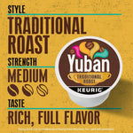 Yuban Traditional Roast Medium Roast K-Cup Coffee Pods, 10 count box, Keurig compatible
