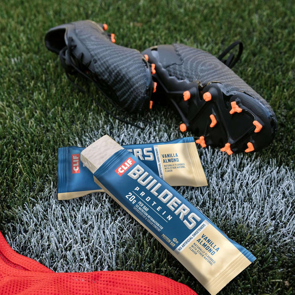 CLIF BUILDERS Vanilla Almond Flavor Plant Based Protein Bars 12 Pack