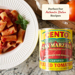 Cento Certified San Marzano Whole Peeled Tomatoes, 28 Oz Pack, Canned Plum Tomatoes in Thick Puree