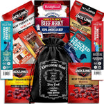 Beef Jerky Gift Baskets for Men with Meat and Cheese Variety Pack