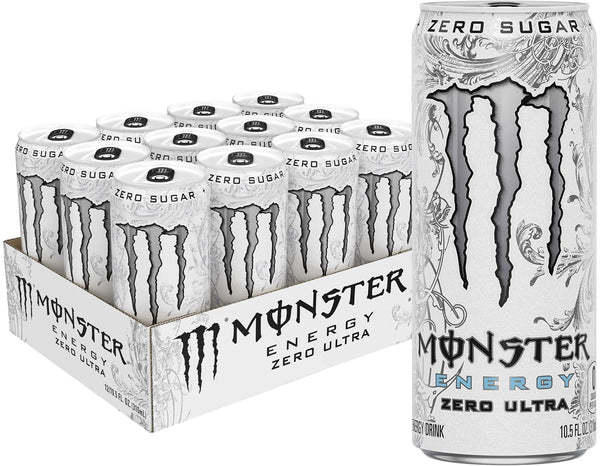 Monster Energy Zero Ultra, Sugar Free Energy Drink, 16 Ounce | Pack of 15