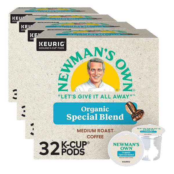 Newman's Own Organics Special Blend Keurig Single-Serve K-Cup Pods, 96 Count, Medium Roast Coffee