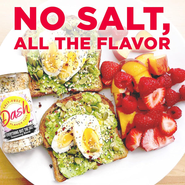 Dash salt-free everything seasoning blend, 2.6 oz, gluten-free, no MSG, no artificial colors