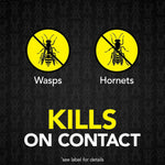 Raid Max Foaming Wasp & Hornet Killer, Fast Coverage Foam, Bug Killer Kills The Entire Nest, 16.5 oz