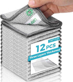 12 PCS Non Scratch Wire Dishcloths for Multi Surface Cleaning with Wire Mesh Material