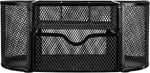 Amazon Basics Mesh Desk Organizer with Pen Holder and Storage