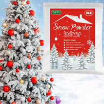 Snow Flocking Powder, 2 lbs Self-Adhesive Snow Flock for Christmas Decorations, Christmas Tree Decor Snow, Fake White Snow Flock for Winter Xmas Artificial Tree Wreath Garland Crafts Home Display