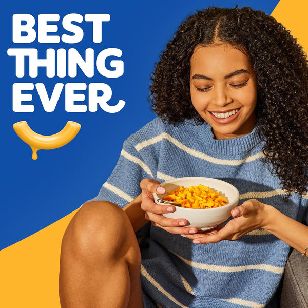 Kraft Mac and Cheese, 12 Boxes, Easy Dinner or Sides, Original Flavor, No Artificial Flavors