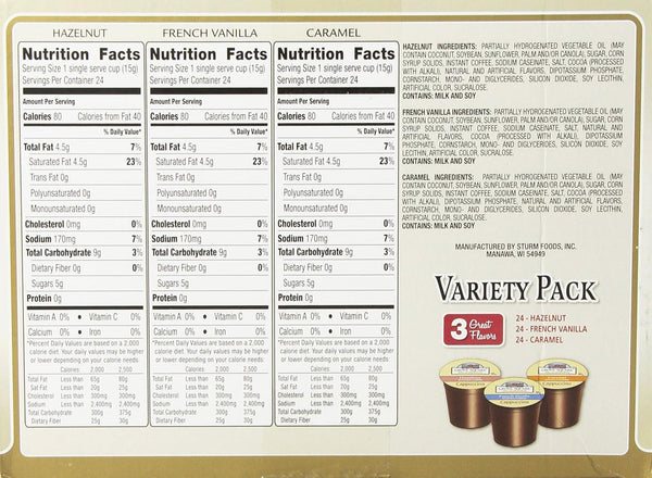 Grove Square Cappuccino Pods Variety Pack Single Serve 72 Count