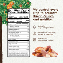Brazil Nuts, 15 oz, Raw, Unsalted, Kosher, Organic, Vegan, Gluten Free, Harvested in Amazon Rainforest