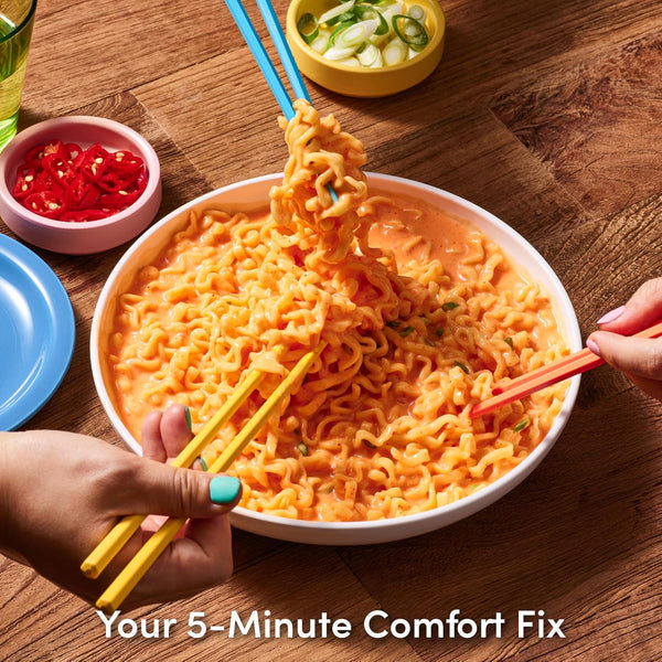 Cheesy Ramen Mac & Cheese Stir-Fry Style Instant Noodles Pack of 4