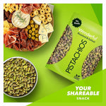Wonderful Pistachios No Shells, Roasted & Salted Nuts, 12 Oz Resealable Bag, Protein Snack
