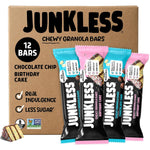 Junkless Classic Chewy Granola Bars Variety Pack Gluten-Free Non-GMO Lower Sugar