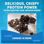 Zbar Protein Cookies 'N Creme Snack Bars Made with Organic Oats Non-GMO Gluten Free