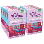 Plum Organics Teensy Snacks Soft Fruit Snacks - Mixed Berry - 0.35 oz Bags (Pack of 40) - Organic Toddler Food Fruit Snacks