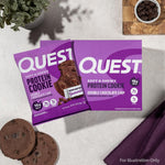 Quest Soft & Chewy Double Chocolate Chip Protein Cookies, 15g Protein, Low Sugar, 12 Count