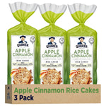 Quaker Large Rice Cakes, Chocolate, 7.23 oz Bags, 3 Pack, Gluten Free, Whole Grain