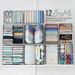 12-piece drawer organizer set for nursery, bedroom, and closet storage