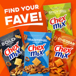 Chex Mix Cheddar Savory Snack Mix, 20 oz tub, resealable